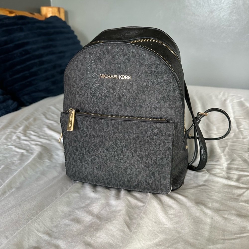 Michael Kors Gray and Black Men's Backpack